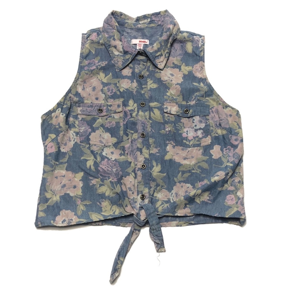 Flower button down shirt